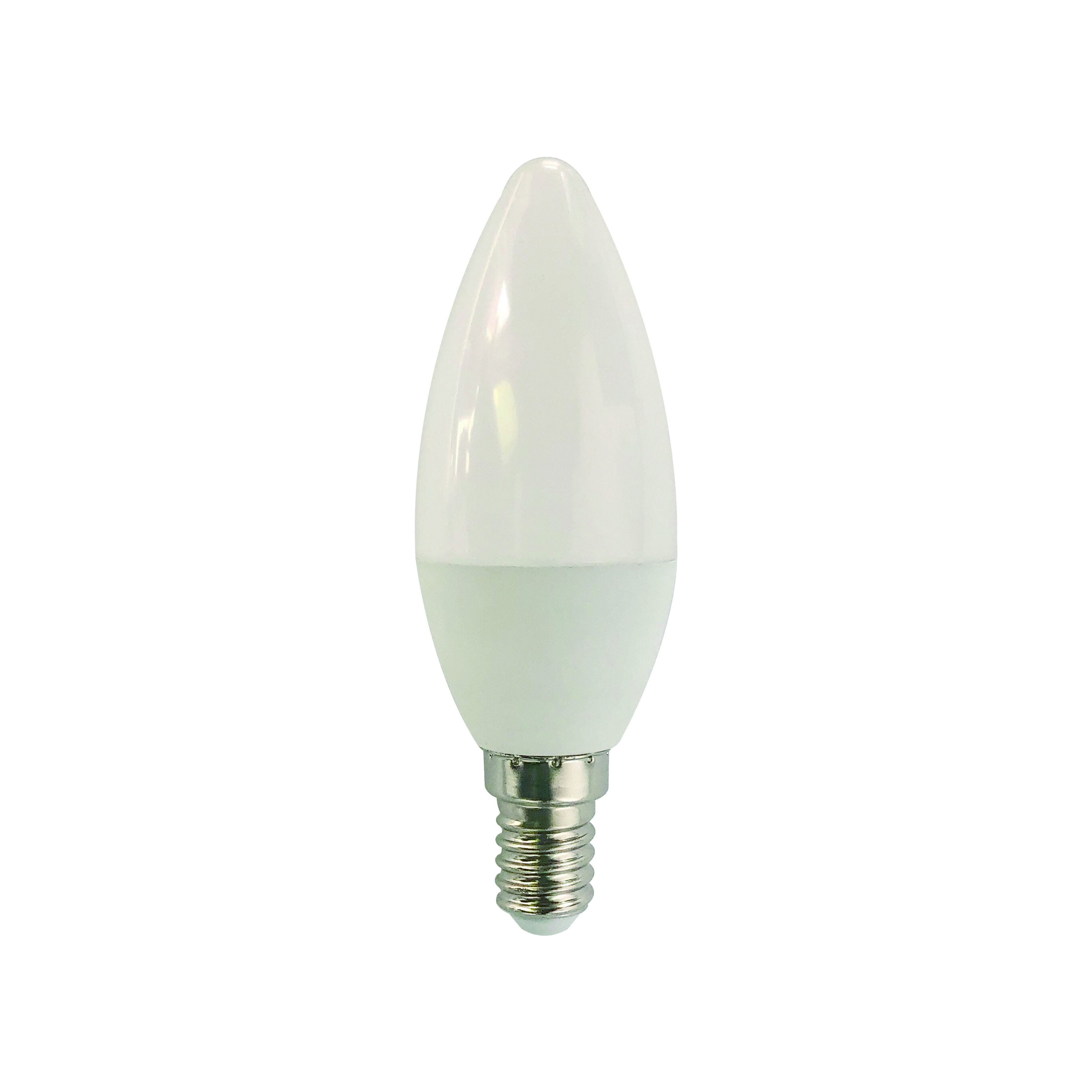 Лампа светодиодная LED 9вт Е14 белый матовая свеча ECO