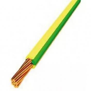 Провод установочный ПуГВ 1х35 ТРТС желто-зеленый многопроволочный