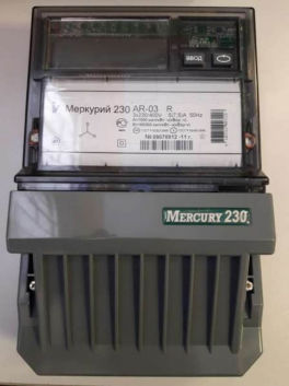 Счетчик электроэнергии Меркурий 230 AR-03 R  трехфазный однотарифный, 5(7,5), кл.точ. 0.5S/1.0,  Щ, ЖКИ, RS485