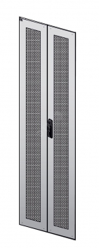 Дверь перфорированная двустворчатая для шкафа LINEA N 33U 600мм серая