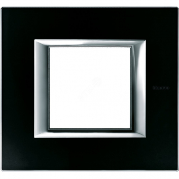 Axolute Накладки декоративные прямоугольные стекло/черное стекло на 2 модуля