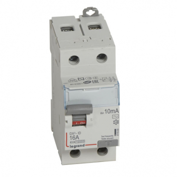 Выключатель дифференциального тока (УЗО) 2п 16А 10мА DX3 АC