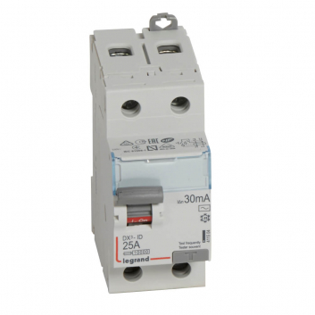 Выключатель дифференциального тока (УЗО) 2п 25А 30мА DX3 А