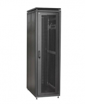 Шкаф сетевой 19дюйм ITK LINEA N 33U 600х600 мм перфорированная передняя дверь черный