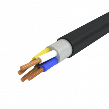 Кабель силовой ППГнг(А)-HF 4х1.5ок(N)-1 однопроволочный черный (барабан)