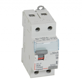 Выключатель дифференциального тока (УЗО) DX3 2П 80А 30мА-А