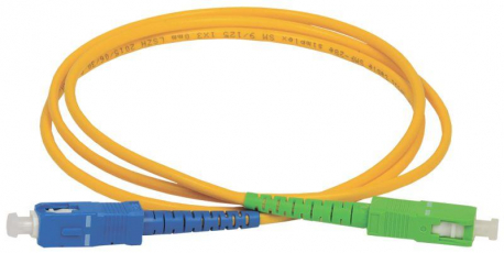 Шнур оптический коммутационный переходной (патч-корд) для одномодового кабеля (SM) 9/125 (OS2) SC/UPC-SC/APC одинарного исполнения (Simplex) LSZH 2м