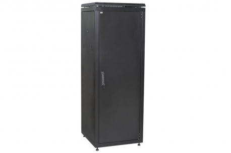 Шкаф сетевой 19дюйм ITK LINEA N 33U 600х600 мм металлическая передняя дверь черный