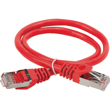 Патч-корд ITK категория 5е FTP 1 метр PVC красный