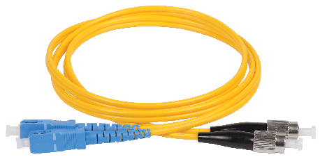 Шнур оптический коммутационный переходной (патч-корд) для одномодового кабеля (SM) 9/125 (OS2) SC/UPC-FC/UPC двойного исполнения (Duplex) LSZH 3м