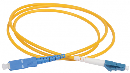 Шнур оптический коммутационный переходной (патч-корд) для одномодового кабеля (SM) 9/125 (OS2) LC/UPC-SC/UPC одинарного исполнения (Simplex) LSZH 2м