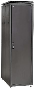 Шкаф сетевой 19дюйм LINEA N 38U 600х1000 мм металлическая передняя дверь черный