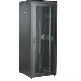 Шкаф сетевой 19 LINEA N 33U 800х800мм перфорированная передняя дверь задняя металлическая черный
