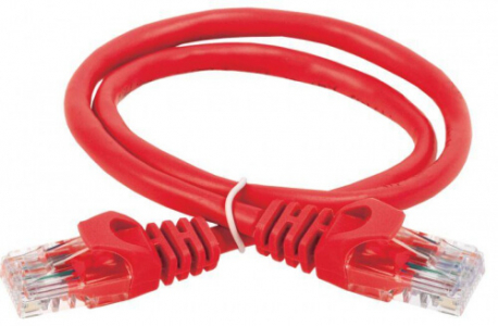 Патч-корд ITK категория 5е UTP 5 метр PVC красный