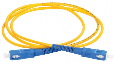 Шнур оптический коммутационный соединительный (патч-корд) для одномодового кабеля (SM) 9/125 (OS2) SC/UPC-SC/UPC одинарного исполнения (Simplex) LSZH 2м