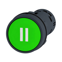 Кнопка 22мм зеленая с возвратом 2НО II