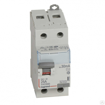 Выключатель дифференциального тока (УЗО) DX3 2П 25А 300мА-А