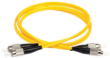 Шнур оптический коммутационный соединительный (патч-корд) для одномодового кабеля (SM) 9/125 (OS2) FC/UPC-FC/UPC двойного исполнения (Duplex) LSZH 1м