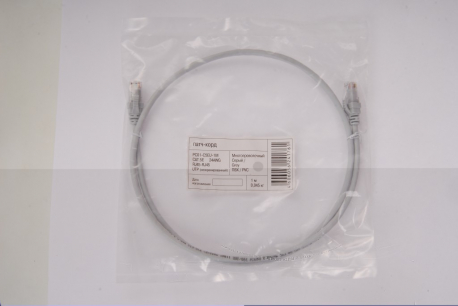 Патч-корд ITK UTP (коммутационный шнур) категория 5е (3м) серый