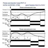 Реле контроля тока РКТ-3 AC5А ACDC50-270В УХЛ2