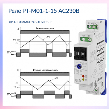 Реле РТ-М01-1-15 АС230В УХЛ2