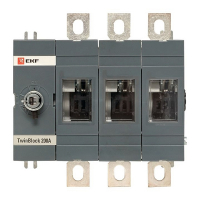 Рубильник 200A 3P реверсивный без рукоятки управления TwinBlock EKF