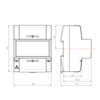 Счетчик электроэнергии CE102M  R5 145-A однофазный многотарифный, 5(60), кл.точ. 1.0, D, ЖКИ, RS485 101002003010748-TP110