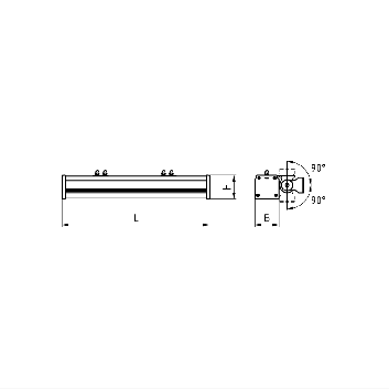 Светильник ДБУ-49-40-202 Wall Line 840