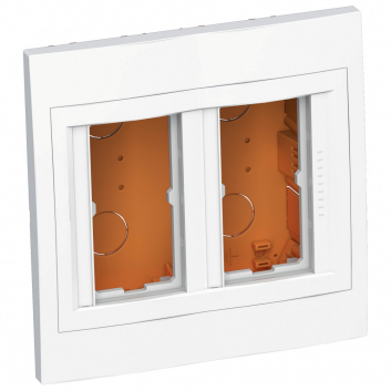 Коробка скрытого монтажа 2x2 вертикальная рамка R9003