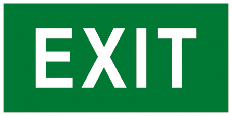 Пиктограмма «Exit» ПЭУ 012 (335х165) РС-L